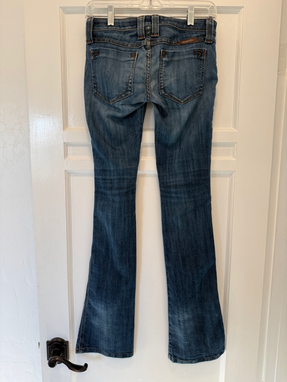 Frankie B. Dark Blue Flare Jeans